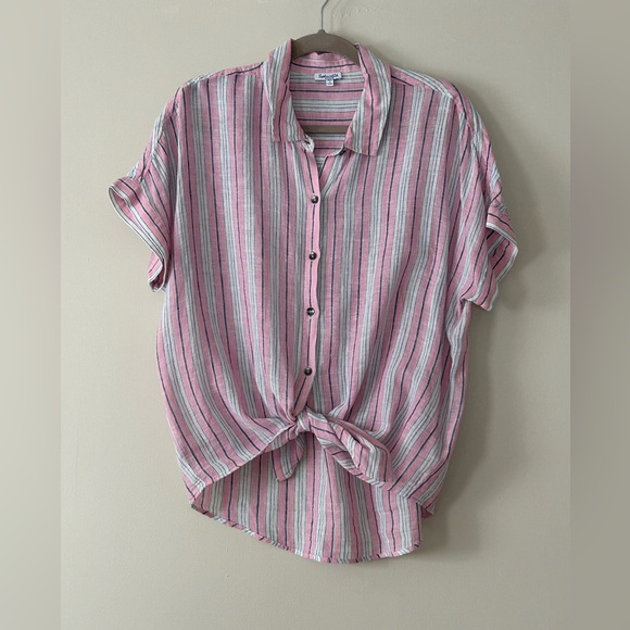 Splendid Linen Button Down Shirt - Picture 2 of 7